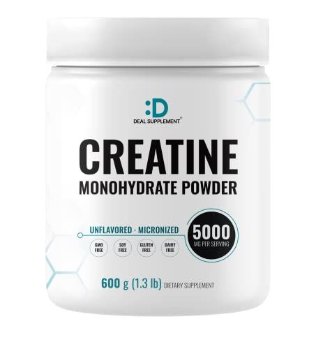 Micronized Creatine Monohydrate Powder 120 Servings - 5000mg(5g) Per Serving | Unflavored Creatine for Men &amp; Women | Improve Performance &amp; PreWorkout Recovery | Vegan, Keto | Non-GMO, No Filler