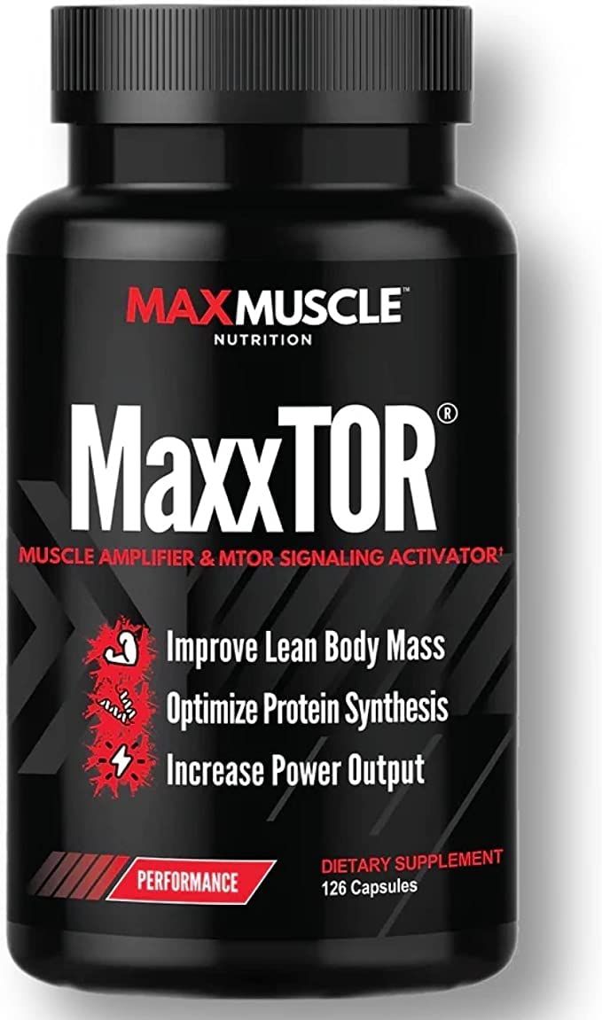 MaxxTOR Muscle Amplifier | Phosphatidic Acid | Vitamin E | L-Leucine | Gain Lean Body Mass | Optimize Protein Synthesis | Increase Power Output | 126 Capsules