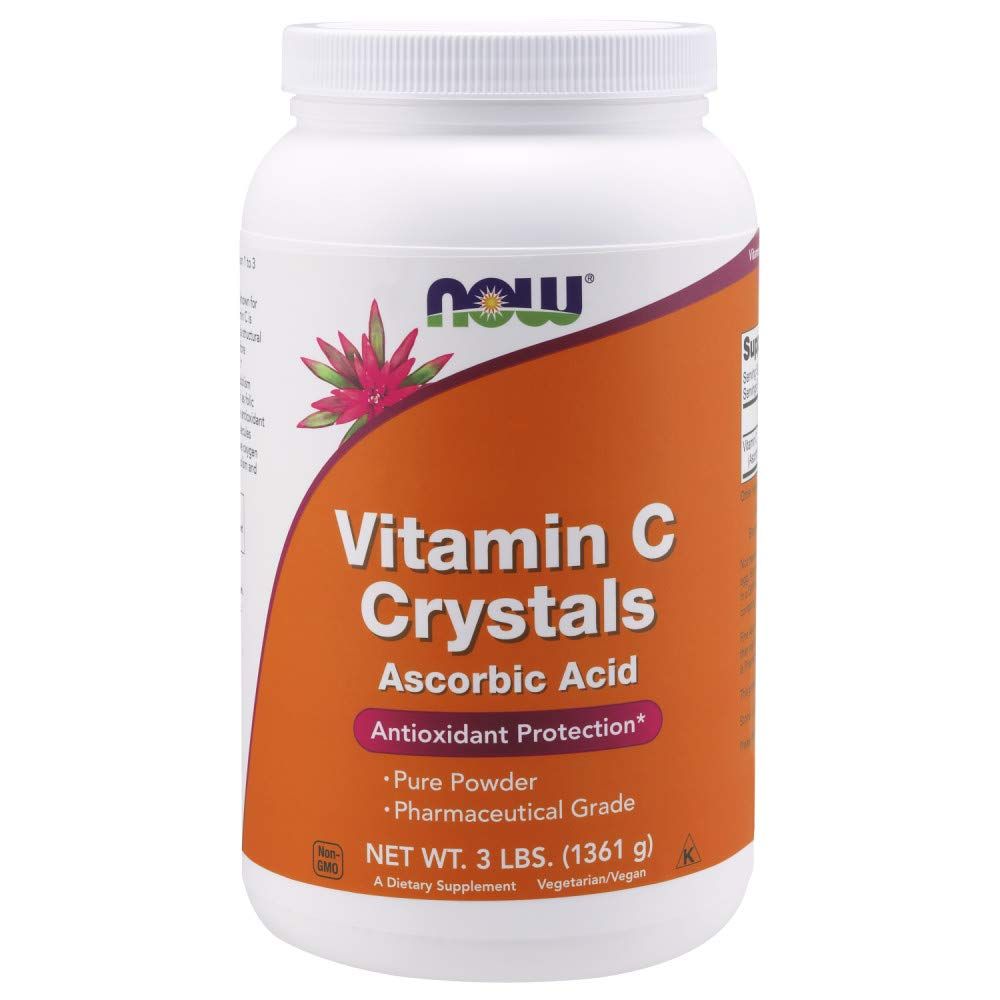 NOW Foods Supplements, Vitamin C Crystals (Ascorbic Acid), Antioxidant Protection*, 3-Pound