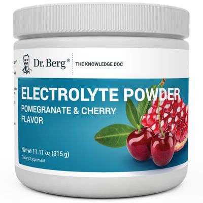 Dr. Berg Zero Sugar Hydration Keto Electrolyte Powder - Enhanced w/ 1000 mg of Potassium &amp; Real Pink Himalayan Salt (NOT Table Salt) - Pomegranate and Cherry Hydration Drink Supplement - 50 Servings