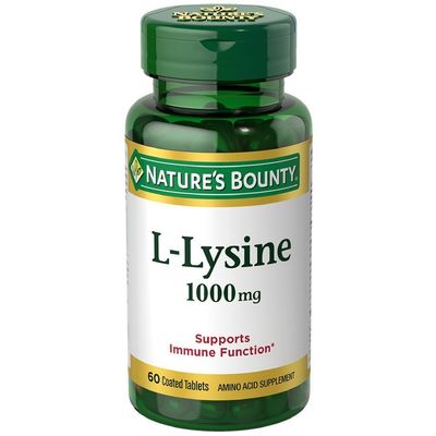 Nature&#39;s Bounty L-Lysine 1000 mg Tablets 60 ea (Pack of 2)