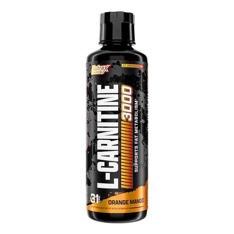 Nutrex Research Liquid Carnitine 3000 | Premium Liquid Carnitine, Fat Loss Support | Orange Mango |16 Fl Oz