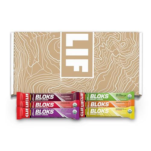 CLIF BLOKS - Energy Chews - Variety Pack - Non-GMO - Plant Based - Fast Fuel for Cycling and Running - Quick Carbohydrates and Electrolytes - 2.12 oz. Packets (12 Count)