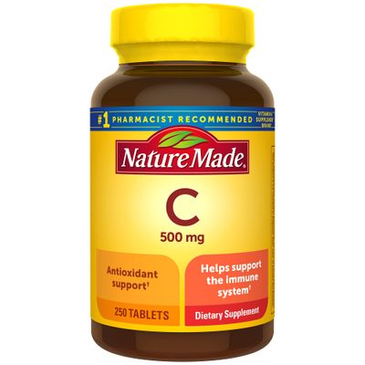 Nature Made Vitamin C 500 mg, Dietary Supplement for Immune Support, 250 Tablets (Pack of 3)
