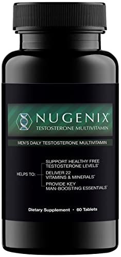 Nugenix Men&#39;s Daily Testosterone Multivitamin - 19 Vitamins and Minerals, Supports Free Testosterone