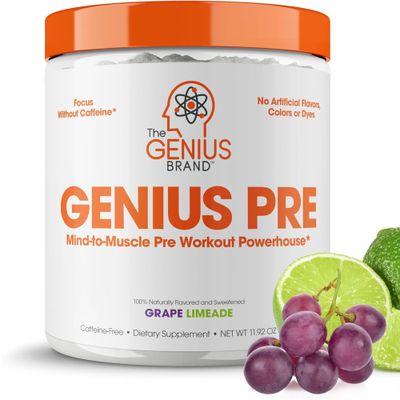 Genius Pre Workout Powder, Grape Limeade