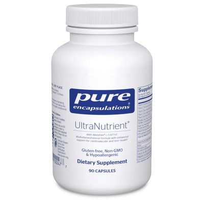 Pure Encapsulations UltraNutrient - Minerals &amp; Multivitamins - Supports Liver &amp; Heart Health* - Supplement for Antioxidants - with Vitamin C, CoQ10 &amp; More - Gluten Free - 90 Capsules
