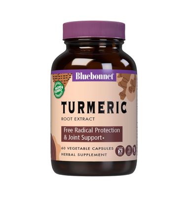 BlueBonnet Turmeric Root Extract Supplement, 60 Count