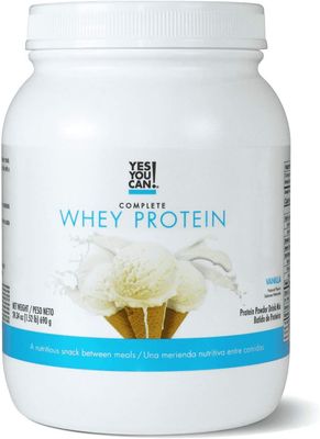 Yes You Can! Whey Protein Powder, High Protein Snack, Gluten-Free Protein Powder Contains Iron and Vitamin D, Protein Shake Powder with 20g of Protein - (Vanilla)