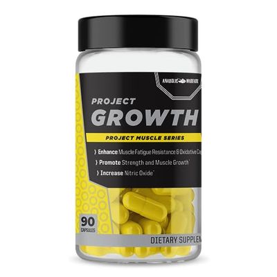 Anabolic Warfare Project Growth, Strength, Supports Muscle Growth, Promotes Recovery, Increase Nitric Oxide, Made with Botanicals* (90 Capsules)