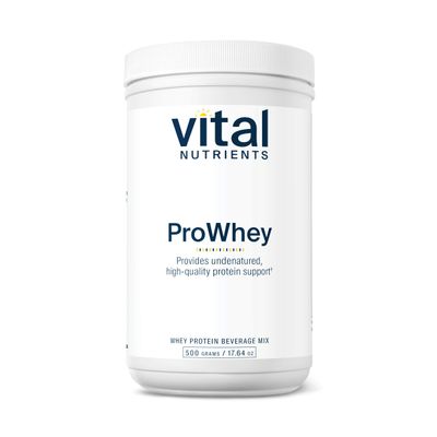 Vital Nutrients ProWhey Whey Protein Powder 23g | Whey Protein Isolate Beverage Mix | Grass-Fed, Hormone-Free Whey Protein | Gluten, Soy Free | Non-GMO | Unflavored | 532g