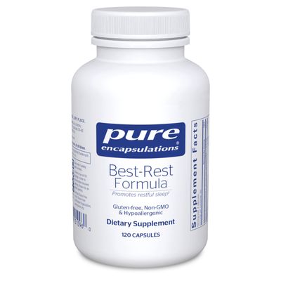 Pure Encapsulations Best-Rest Formula - Supports Restful Sleep - for Relaxation - Restful Sleep Supplement - Non-GMO &amp; Vegan - 120 Capsules