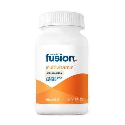 Bariatric Fusion One Per Day Bariatric Multivitamin with Iron | Easy to Swallow Capsule | Vitamin for Bariatric Surgery Patients | Gastric Bypass and Sleeve Gastrectomy | 90 Count | 3 Month Supply