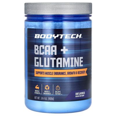 BCAA + Glutamine Powder - Unflavored (14.4 oz./59 Servings)