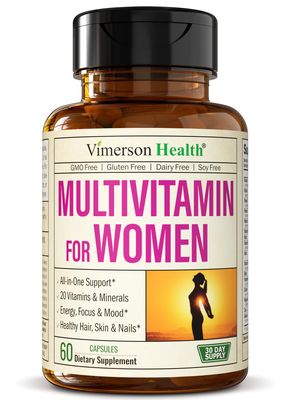 Multivitamin for Women - Daily Womens Multivitamin &amp; Multimineral with Vitamin A, C, D, E, B12, Zinc and More Vitamins for Women - Womens Vitamins for Energy, Focus, and Womens Health. 60 Capsules