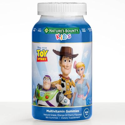 Nature&#39;s Bounty Disney and Pixar Toy Story Kids Gummy Multivitamin, Natural Grape, Orange &amp; Cherry Flavored, Supports, Immune, Bone and Eye Health, Pack of 1(180 Gummies)