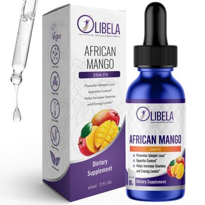 OLIBELA African Mango Liquid Drops. Weight Loss Support, Keto Detox, Appetite Suppressant, Combat Cravings, Improve Carb Metabolism, Natural Thermogenic Fat Burner, Vegan, USA Made | 2fl oz
