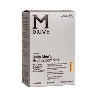 Mdrive Classic Testosterone Booster for Men, Support Healthy Prostate, Eyes, Joint, Energy, Stress Relief, KSM-66 Ashwagandha, Beta-Sitosterols, 60ct.