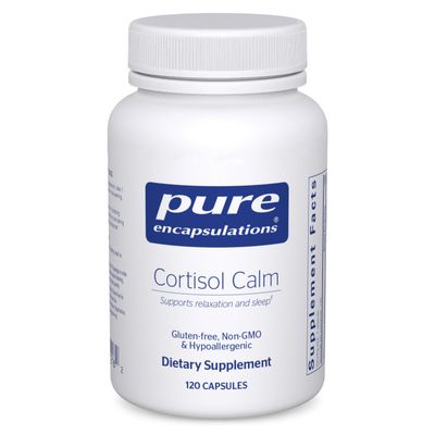 Pure Encapsulations Cortisol Calm - Supports Cortisol Health &amp; Relaxation - Contains Ashwagandha &amp; L-Theanine - Restful Sleep - 120 Capsules