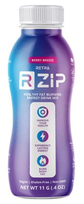 Detox Cleanse Zip 0.4 oz Bottles- Vegan and Gluten Free Energy Drink to Support an Already Healthy Immune System- Berry Breeze Flavor (20 Bottles)
