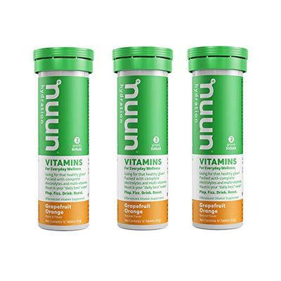 Nuun Vitamins: Grapefruit Orange Daily Hydration Supplement (3 Tubes of 12 Tabs)3