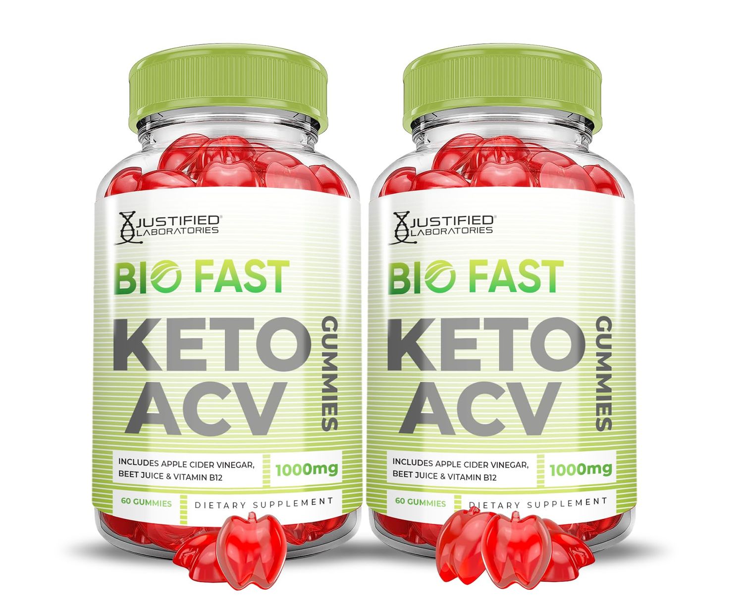 (2 Pack) Bio Fast Keto ACV Gummies Biofast - 120 Gummies