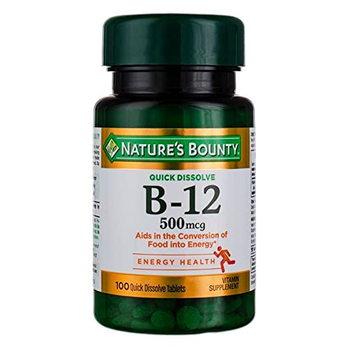 Nature&#39;s Bounty Vitamin B-12 500 Mcg, 100 Count