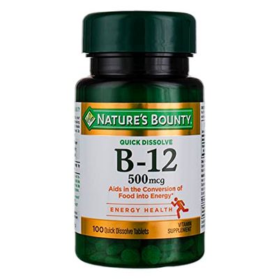 Nature&#39;s Bounty Vitamin B-12 500 Mcg, 100 Count