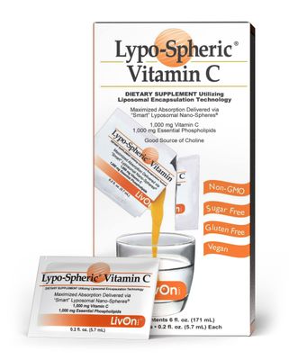 Lypo-Spheric Vitamin C - 1,000 mg Vitamin C &amp; 1,000 mg Essential Phospholipids Per Packet - Liposome Encapsulated for Improved Absorption - 100% Non-GMO, 1 Carton, 0.2 Fl Oz (Pack of 30)