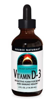 Source Naturals Vitamin D-3 Liquid Drops 2000 iu Supports Bone &amp; Immune Health - 4 Fluid oz