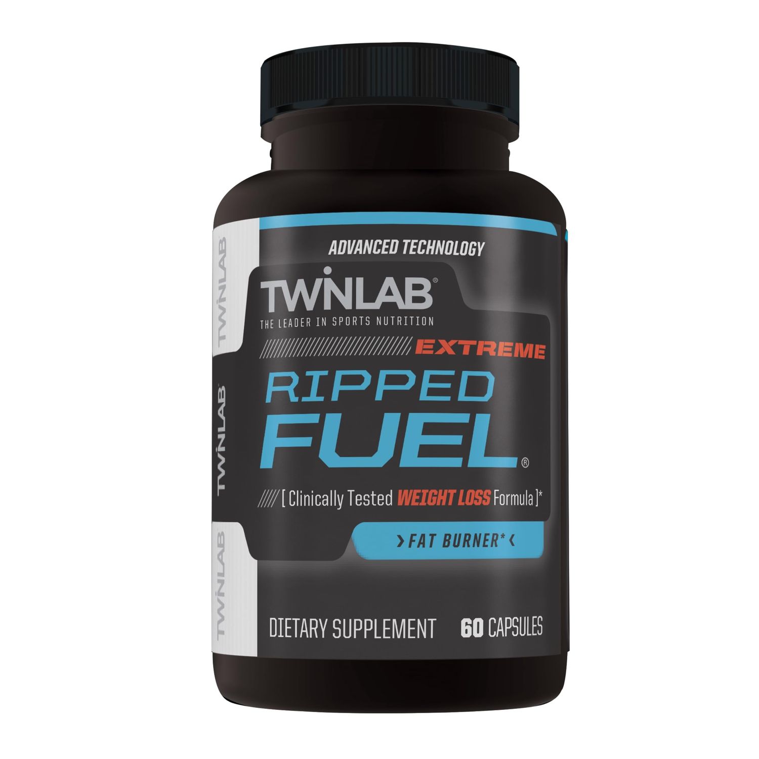 Twinlab Ripped Fuel Extreme - Energy Supplement to Support Weight Management &amp; Muscle Health - 60 Capsules