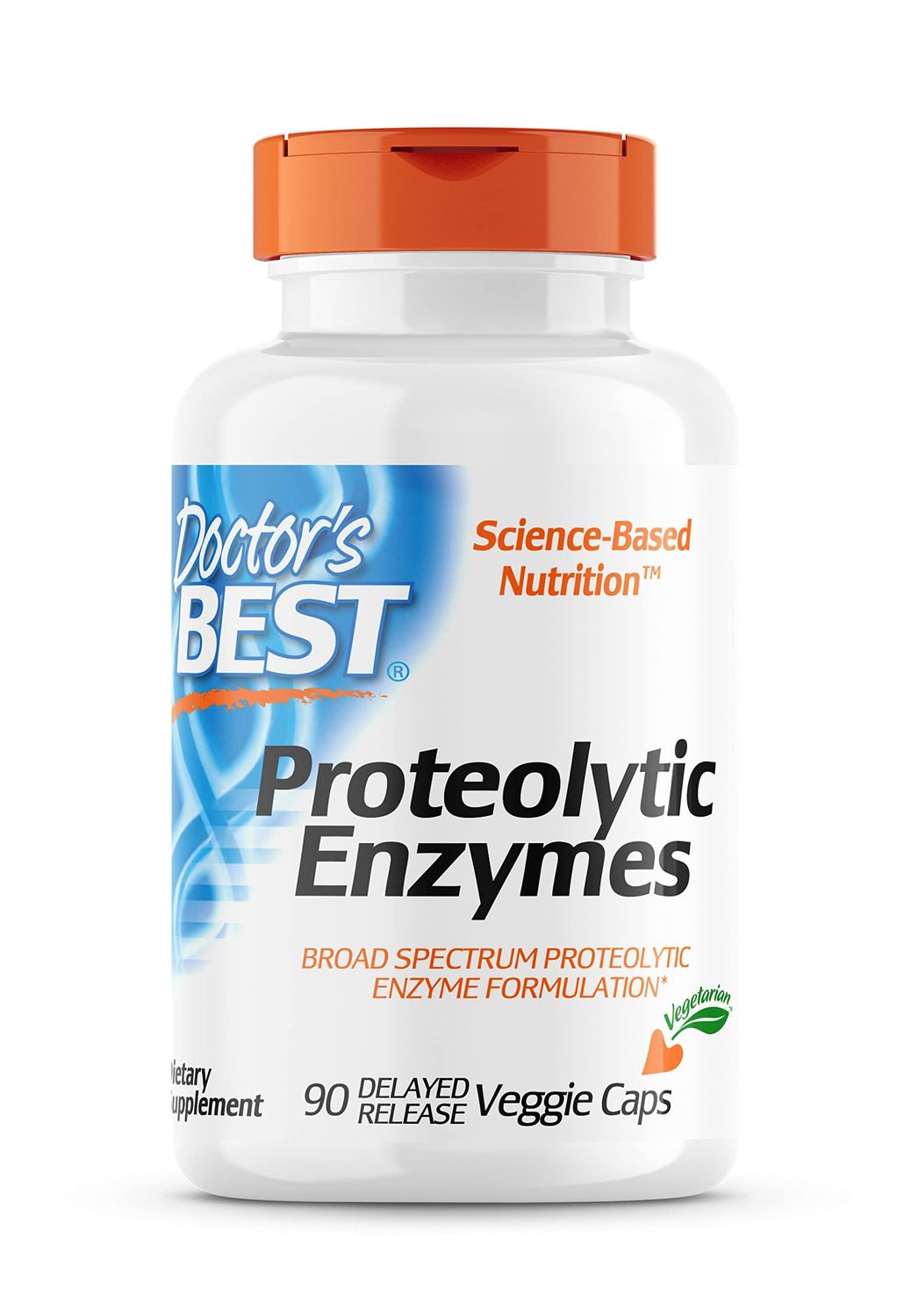 Doctor&#39;s Best Proteolytic enzymes, Digestion, Muscle, Joint, Non-GMO, Gluten Free, Vegetarian, 90 Veggie Caps
