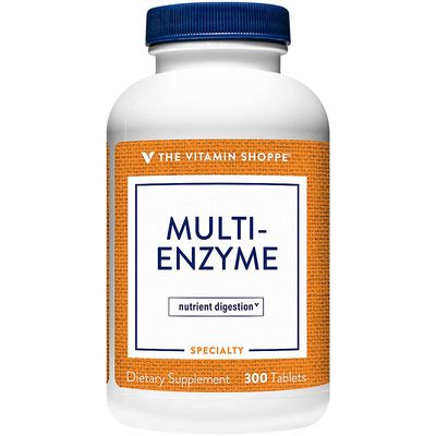 Multi Enzyme - Helps Support The Digestion &amp; Absorption of Protein, Carbs &amp; Fat (300 Tablets) by The Vitamin Shoppe