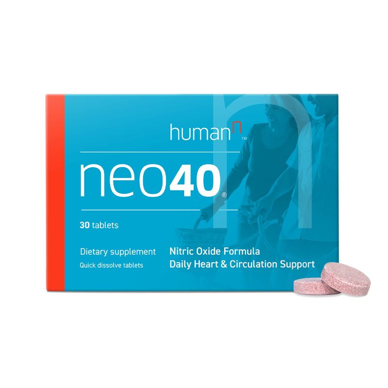 humanN Neo40 Daily Heart &amp; Blood Circulation Supplements to Boost Nitric Oxide - Supports Blood Pressure - from Maker of SuperBeets -Includes 30 Dissolvable Tablets - Tasty Fruity Flavor