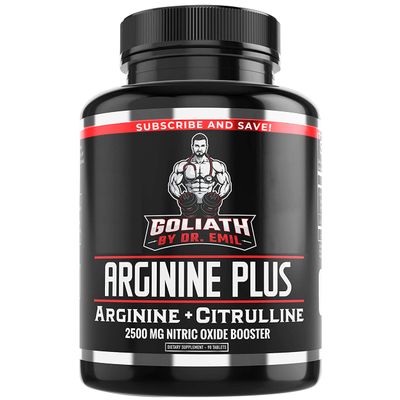 Dr. Emil - L Arginine (3150mg) Highest Capsule Dose - Nitric Oxide Supplement for Vascularity, Endurance and Heart Health (AAKG and HCL) - 90 Tablets