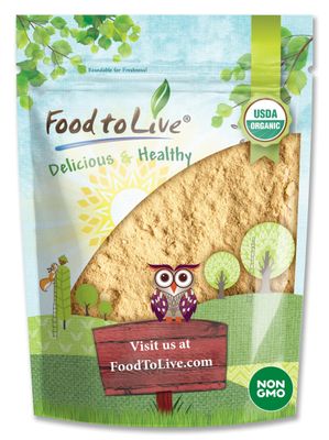 Food to Live Organic Maca Powder, 1 Pound - Gelatinized, Non-GMO, Kosher, Vegan, Bulk