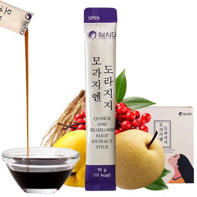 SAMSIDAE Korean Bellflower Root Extract, Pear and Quince (10g X 30 Stick Pouches). Good Source of Fiber, Potassium, Magnesium, Vitamin C&amp;K. Men, Women and All Ages.