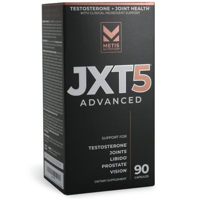 Metis Nutrition JXT5 Joint Health - 5-in-1 Men&#39;s Health Supplement to Libido, Prostate, and Vision - Test Boost, Joint Support, and Improve Energy (90 Capsules)