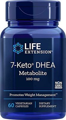 Life Extension 7-Keto DHEA 100 Mg, 60 vegetarian capsules (120)