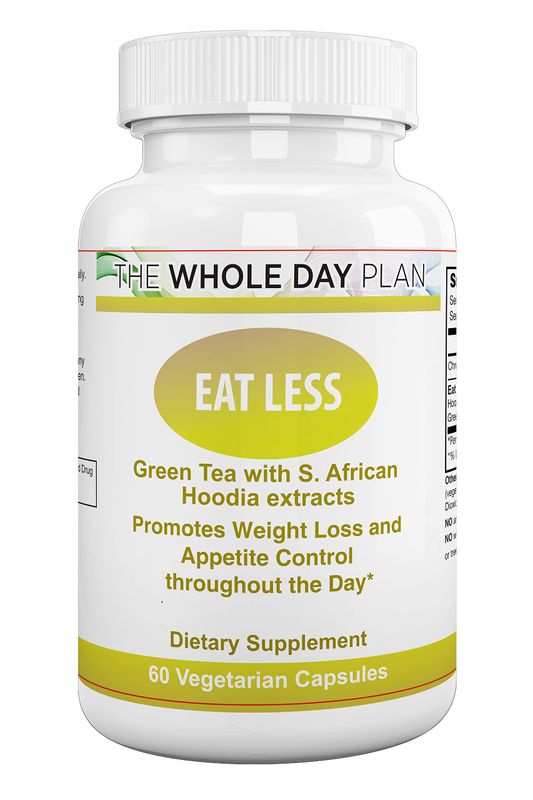 The WHOLE DAY Plan EAT Less - Weight Loss Pills for Women and Men That Works Fast - Appetite Suppressant Fat Burning Supplements, 60 Capsules, Made in USA