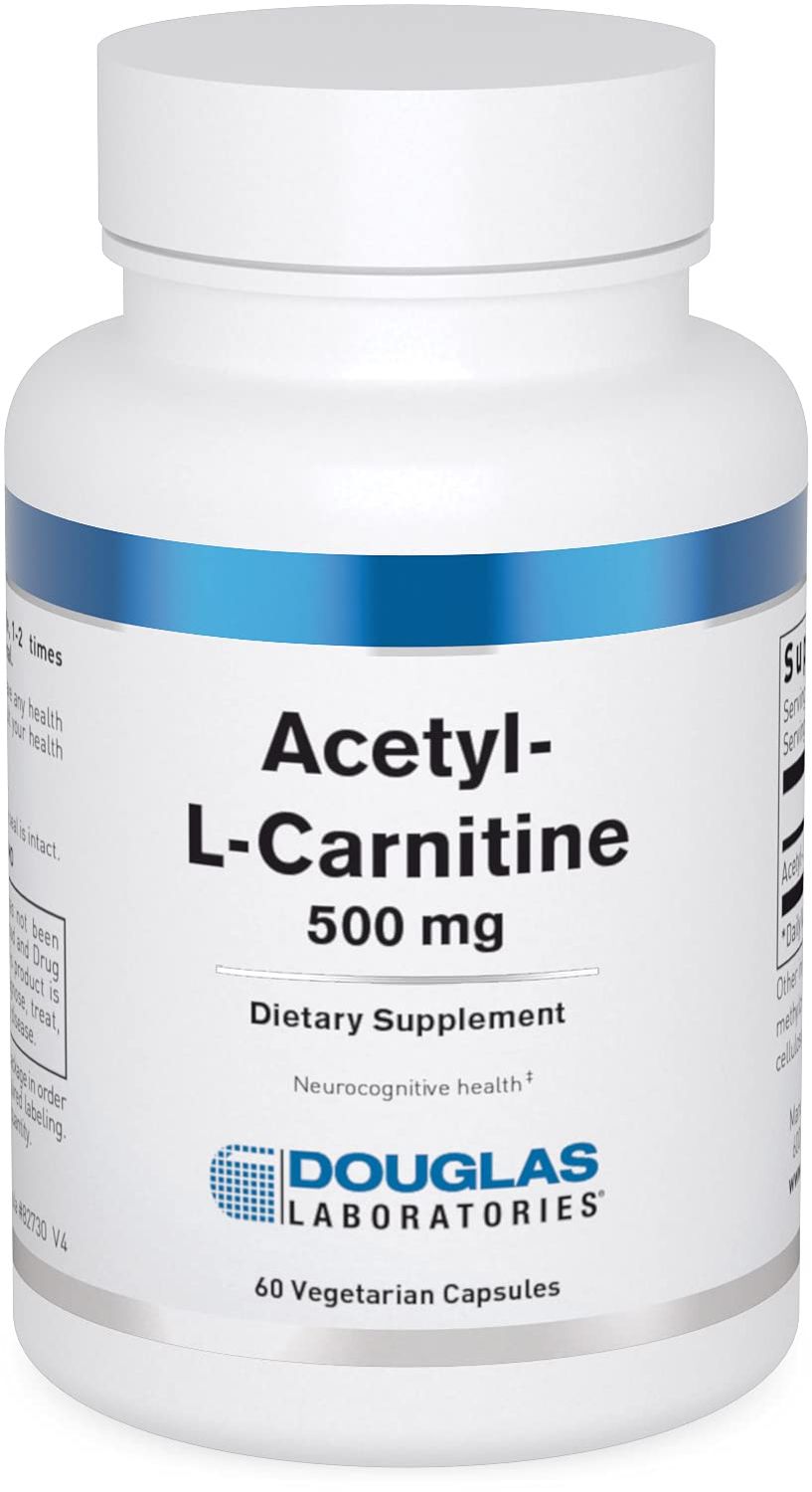 Douglas Laboratories Acetyl L-Carnitine 500 mg | Supports Brain and Nerve Function During The Normal Aging Process* | 60 Capsules
