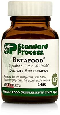 Standard Process Betafood - Digestive Health and Liver Support Supplement with Whole Food Blend of Oat Flour, Organic Beet Root, and Organic Beet Juice - 90 Tablets