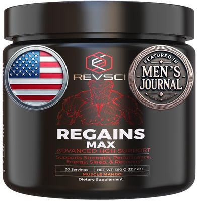 HGH Supplements for Men &amp; Women, REVSCI Regains Max Amino Acids Supplement, Post Workout Recovery Powder, Anabolic Muscle Recovery &amp; Muscle Builder for Men, HGH Human Growth Hormone Booster Supplement