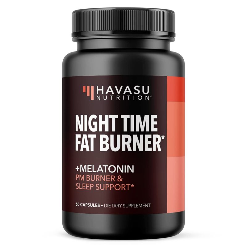 Night Time Fat Burner for Men and Women - Appetite Suppressant for Weight Loss with Melatonin for Sleep Support - Weight Loss Supplement and Metabolism Booster - 2 Month Supply Weight Loss Pills