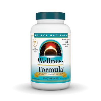 Source Naturals Wellness Formula Bio-Aligned Vitamins &amp; Herbal Defense for Advanced Immune Support* - Dietary Supplement &amp; Immunity Booster - 120 Capsules