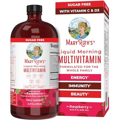 Multivitamin for Women Men &amp; Kids | Vegan, Sugar Free | Womens Multivitamin &amp; Multimineral | Vitamins for Women | Beauty &amp; Energy Women&#39;s Multivitamin | Daily Multivitamins | Non-GMO | 15.22 Fl Oz