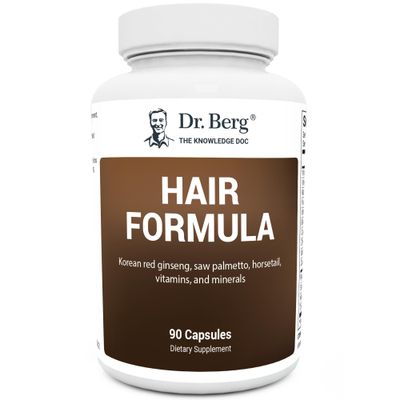 Dr. Berg All-in-One Vitamins for Hair, Skin, &amp; Nails - Advanced Formula with Biotin, Saw Palmetto, DHT Blocker, &amp; Trace Minerals - 90 Veg Capsules