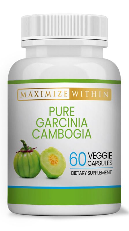 Maximum Slim 100% Pure Garcinia Cambogia Supplement - HCA Extract - Weight Support Formula for Men &amp; Women - Non-GMO, Gluten Free - 60 Capsules