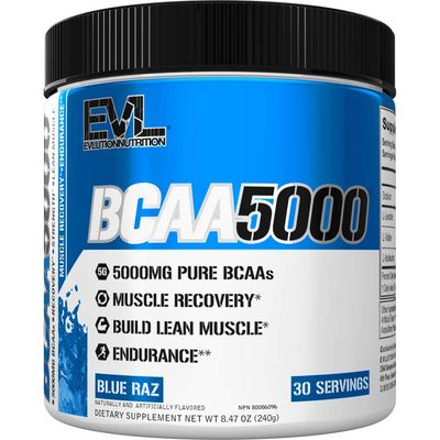 Evlution EVL BCAAs Amino Acids Powder - BCAA Powder Post Workout Recovery Drink and Stim Free Pre Workout Energy Drink Powder - 5g Branched Chain Amino Acids Supplement for Men - Cherry Limeade