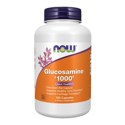 NOW Foods Supplements, Glucosamine &#39;1000&#39;, with UL Dietary Supplement Certification, 1 g Per Capsule, 180 Veg Capsules